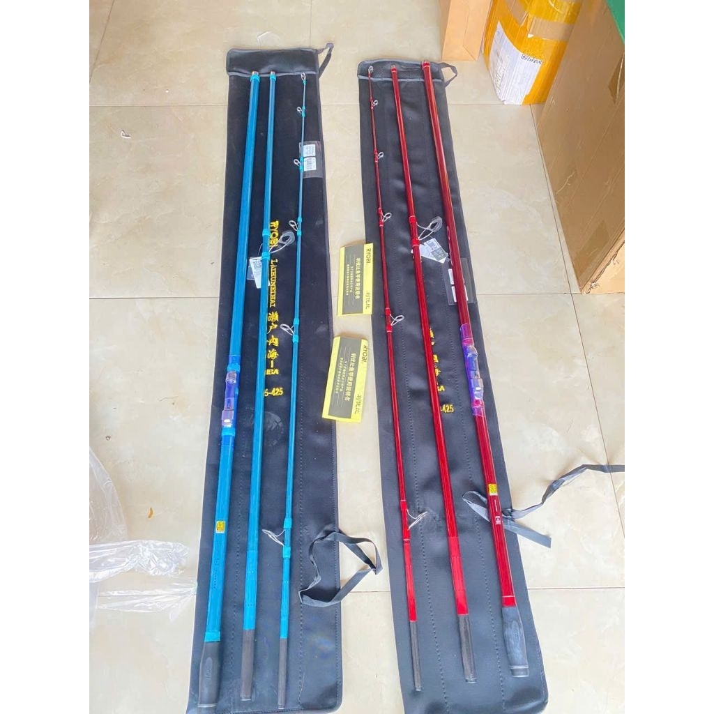 Cần câu lục Ryobi, cần lục 3 khúc Ryobi T35-425 khoen pat fuji