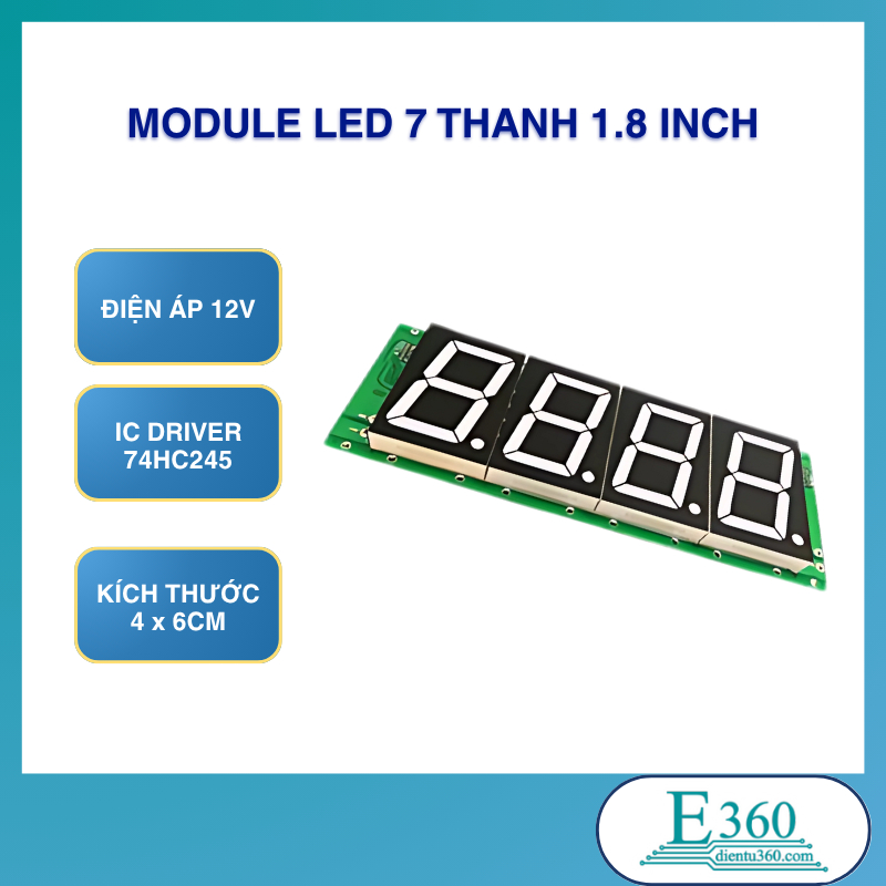 Module Led 7 Thanh 1.8 Inch (Led 4X6cm)