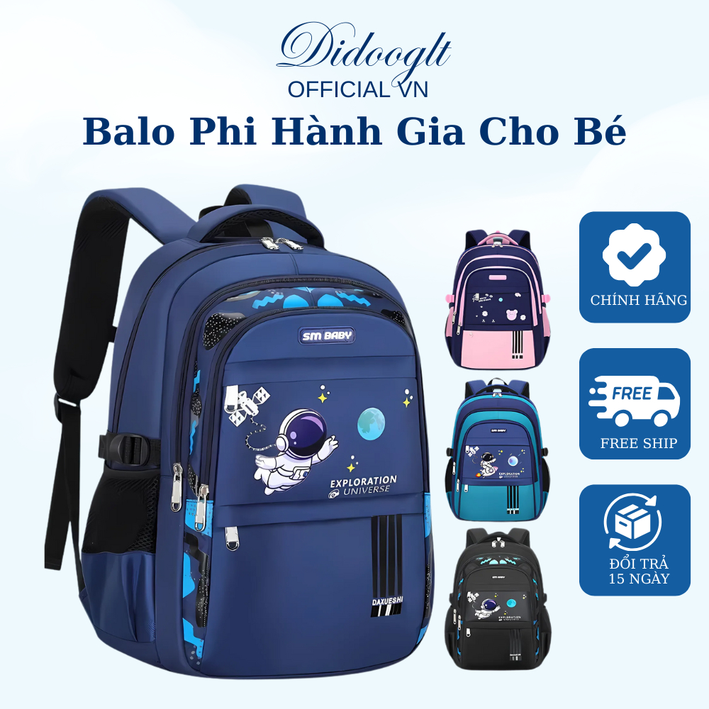 Balo Chống Gù -Balo Phi Hàng Gia Cho Bé Tiểu Học Siêu Nhẹ, Có Lớp Đệm Bảo Vệ Cột Sống Chống Thấm Tốt
