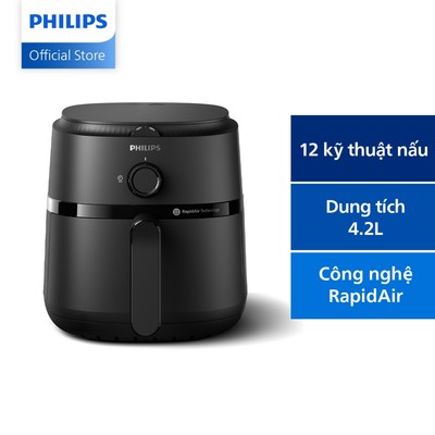 Nồi chiên không dầu Philips NA120/00 series 1000 4,2 lít- Hàng Chính Hãng