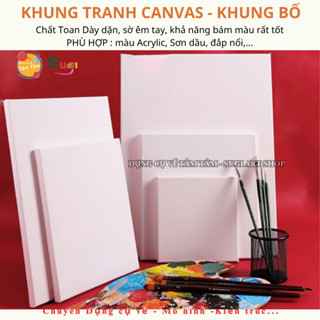 [ 2 CÁI ]  Khung Tranh Canvas đủ size , Khung toan vẽ màu dầu và vẽ acrylic