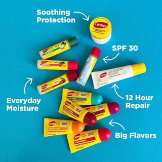 Son dưỡng môi Carmex Classic Original, hương Trái Cây - Tuýp, Thỏi, Hũ - Dưỡng ẩm, chống nắng SPF 15