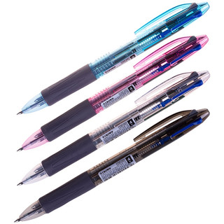 Bút Bi Bấm 4in1 0.7mm CROWN C4R-400 (4 Màu)