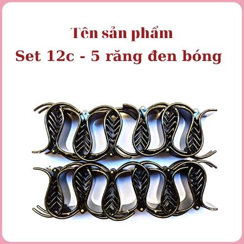 (Sỉ) Set 12 kẹp càng cua - Kẹp càng cua cao cấp  - TD247