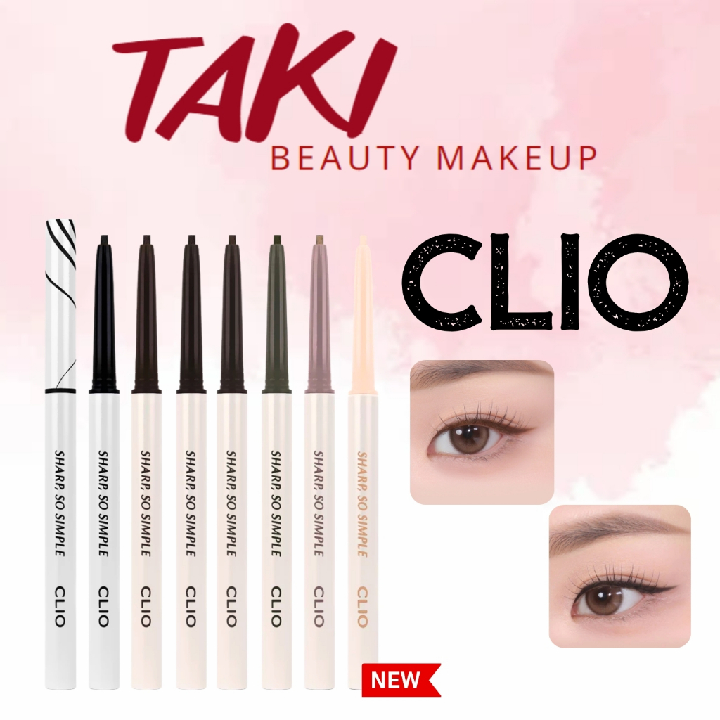 [Dạng Sáp] Kẻ Mắt Clio Sharp, So Simple Waterproof Pencil Liner [01-02-03-04-05-06-07-10]