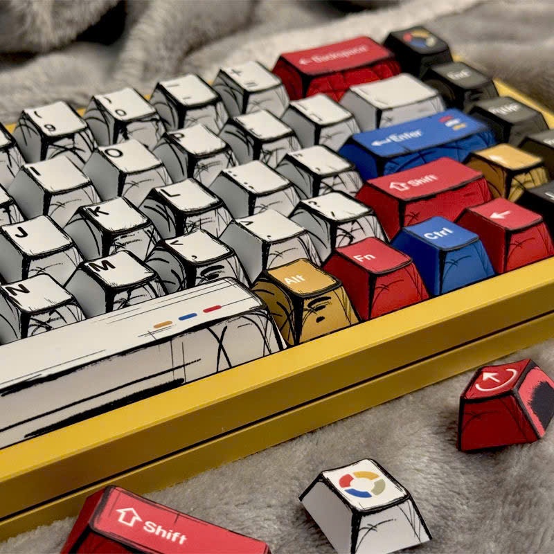 Keycap hoạt hình - Keycap Comic Wind-- Cherry profile PBT dyesub | BigBuy360 - bigbuy360.vn