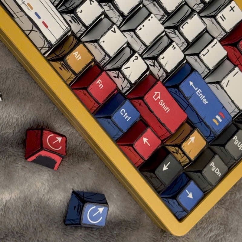Keycap hoạt hình - Keycap Comic Wind-- Cherry profile PBT dyesub | BigBuy360 - bigbuy360.vn