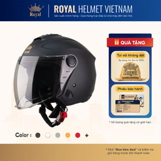 [ĐỘC QUYỀN] Mũ Bảo Hiểm 3/4 Có Kính Royal M777K Chính Hãng, Nón Bảo Hiểm Cho Nam Nữ Đi Xe Máy | Trực tiếp từ NSX