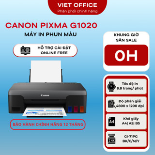 Máy In Phun Màu Canon PIXMA G1010/ G1020 (kèm mực chính hãng) bảo hành Canon 12 tháng mới 100%.
