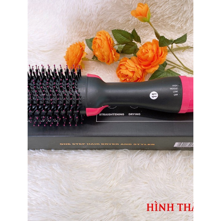$$ Lược điện OneStep - Lược uốn cúp kiêm máy sấy khí tạo phồng đa năng 3in1 - Lược chải tóc 360 độ #@