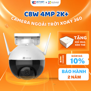 Camera Wifi EZVIZ Ngoài Trời C8W 4M 2K Quay Quét 360 độ, Đàm Thoại 2 Chiều, Ban Đêm Có Màu, BH 24TH