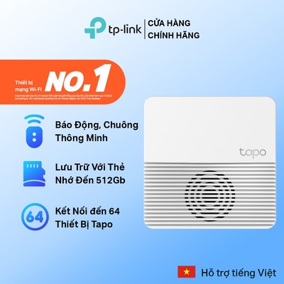 HUB Thông Minh TP-Link Tapo H200 Có Chuông Báo Tùy Chọn Nhạc, Điều Khiển Bằng Giọng Nói, Kết Nối Đến 64 Thiết Bị