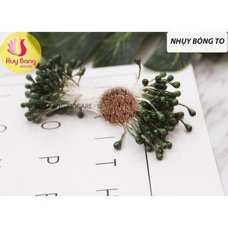 Nhụy hoa bóng, nhụy hoa đầu tròn chất bột dùng làm hoa giả, hoa vải handmade