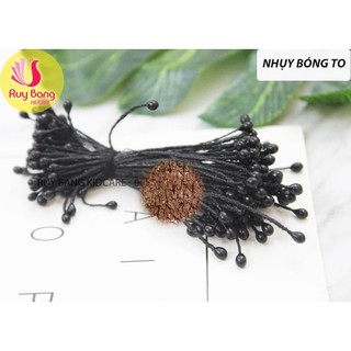 Nhụy hoa bóng, nhụy hoa đầu tròn chất bột dùng làm hoa giả, hoa vải handmade