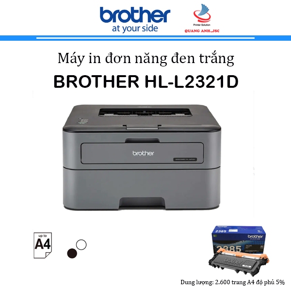 Máy in Brother HL-L2321D - Bảo hành 24 tháng