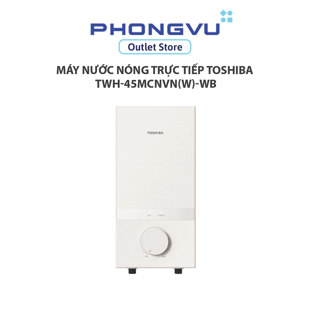 Máy nước nóng trực tiếp Toshiba TWH-45MCNVN(W)-WB - 4500W - Công nghệ SensTemp - Bảo hành 12 tháng