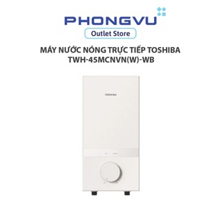 Máy nước nóng trực tiếp Toshiba TWH-45MCNVN(W)-WB - 4500W - Công nghệ SensTemp - Bảo hành 12 tháng
