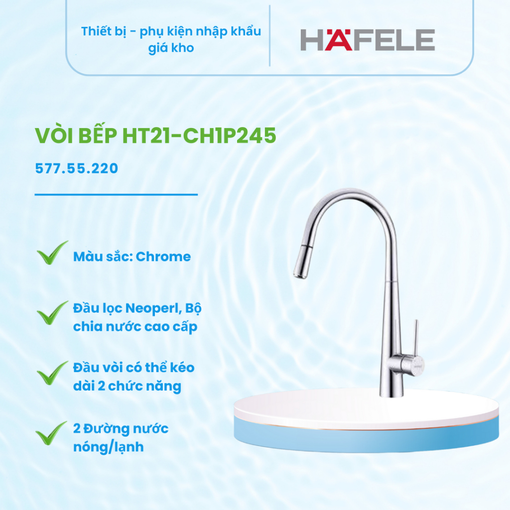 Vòi Rửa Bát HT21-CH1P245 577.55.220 Hafele