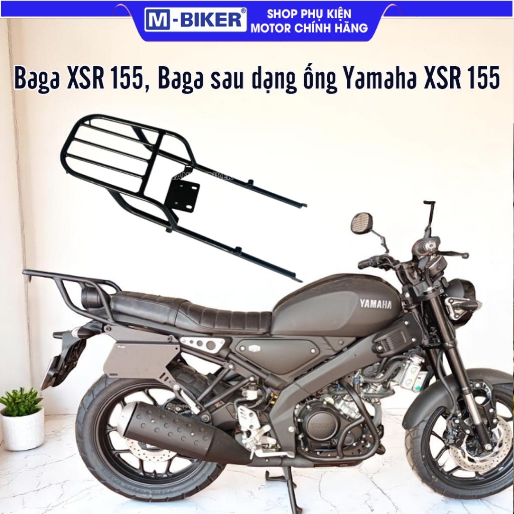 Baga Ống XSR155 MBiker, Baga Ống Gắn Thùng XSR155 Cứng Cáp, Baga Ống Sau Cho XSR155