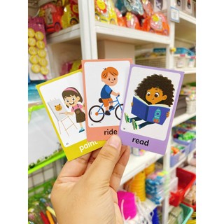 [Học liệu Sandy] Bộ Thẻ 60 Động Từ - Action Verbs
