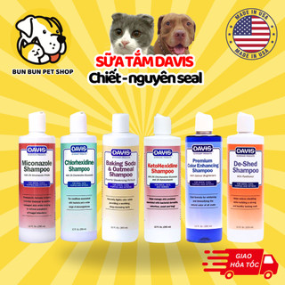   50ml - 250ml - 355ml  Sữa tắm nấm Davis Miconazole Ketohexidine Chlorhexidine Micohexidine  cho chó mèo 