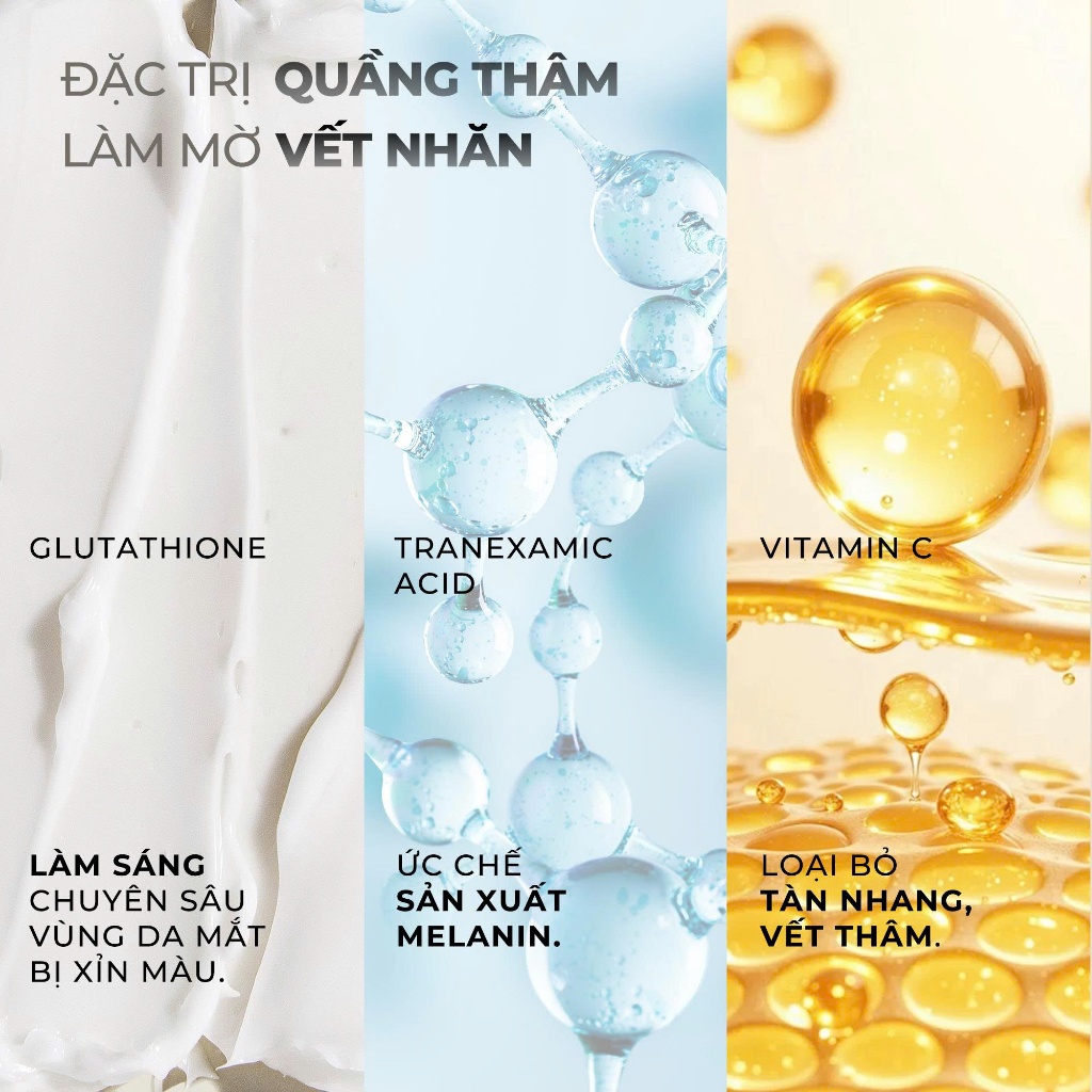Set Kem mắt cải thiện vùng da quanh mắt Mary&May Glutathione Eye Cream (30g+12gx2) | BigBuy360 - bigbuy360.vn