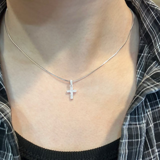 Dây chuyền bạc mặt thánh giá unisex thiết kế sang trọng - Trang Sức MINA JEWELRY