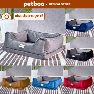 Giường Cho Chó Mèo PETBOO Hình Chữ Nhật, Nệm Cho Chó Mèo Êm Ái, Có Thể Tháo Rời, Ổ Đệm Cho Mèo, Chó, Siêu Dày, Ấm Áp