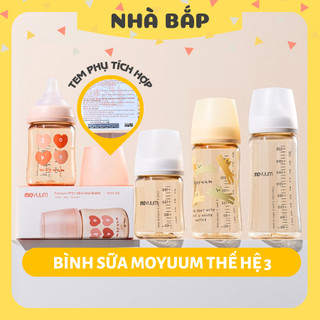  Bình sữa Moyuum thế hệ 3 nhựa PPSU chính hãng mẫu mới cho bé sơ sinh 170ml 270ml - Nhà Bắp Store 
