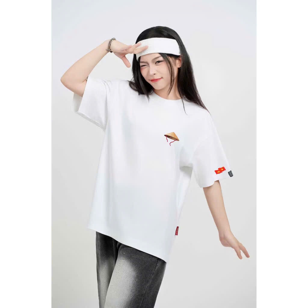 Áo thun unisex in Nón Lá Độc Lập Tự Do Hạnh Phúc VIỆT NAM YÊU NƯỚC chất cotton thoáng mát co giãn 2 chiều ut