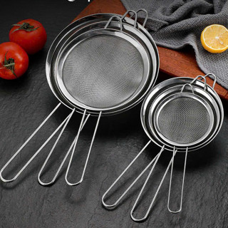 Rây lọc siêu mịn rây bột, rây cháo, rây matcha, vớt đồ chiên 5.5cm - 24cm