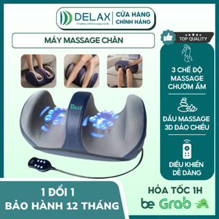 Máy Massage Chân Bấm Huyệt DELAX Đa Chế Độ Massage Chườm Ấm Hiệu Quả Massage Đa Vùng Chườm Nóng MSC02