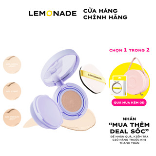 Phấn nước mỏng nhẹ kiềm dầu thuần chay chống nắng Lemonade SuperMatte No Makeup Cushion 15g