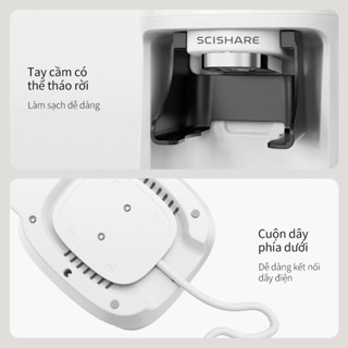 Scishare Máy Xay Cà Phê S3201, Máy Xay Hạt Cà Phê, Thùng Đậu Thay Thế, Nghiền Đều, Kiểm Soát Bột Chính Xác