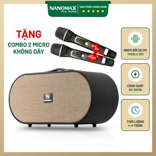  Loa Xách Tay Karaoke Công Suất Lớn 380W | Loa Kéo Nanomax X22 Bass Đôi 20 | Loa Kéo Bluetooth 