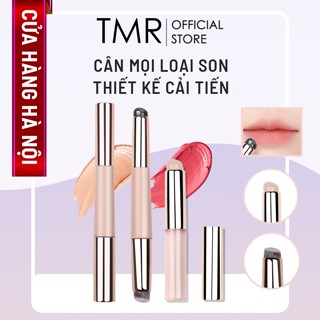 Cọ Môi 2 Đầu TMR Có Nắp Gồm Đầu Cọ Cắt Chéo & Đầu Silicon Tán Son,Cọ Che Khuyết Điểm Đa Năng Cao Cấp