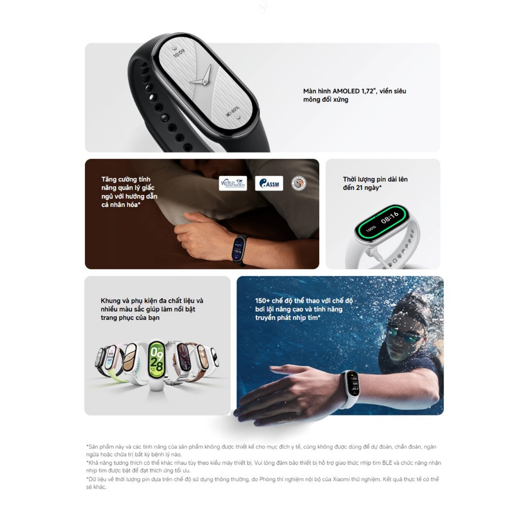 [ƯU ĐÃI MỞ BÁN] Đồng hồ thông minh Xiaomi Smart Band 10 - Màn hình Amoled 1.72" - Kháng nước 5ATM - Bảo hành 12 tháng | BigBuy360 - bigbuy360.vn