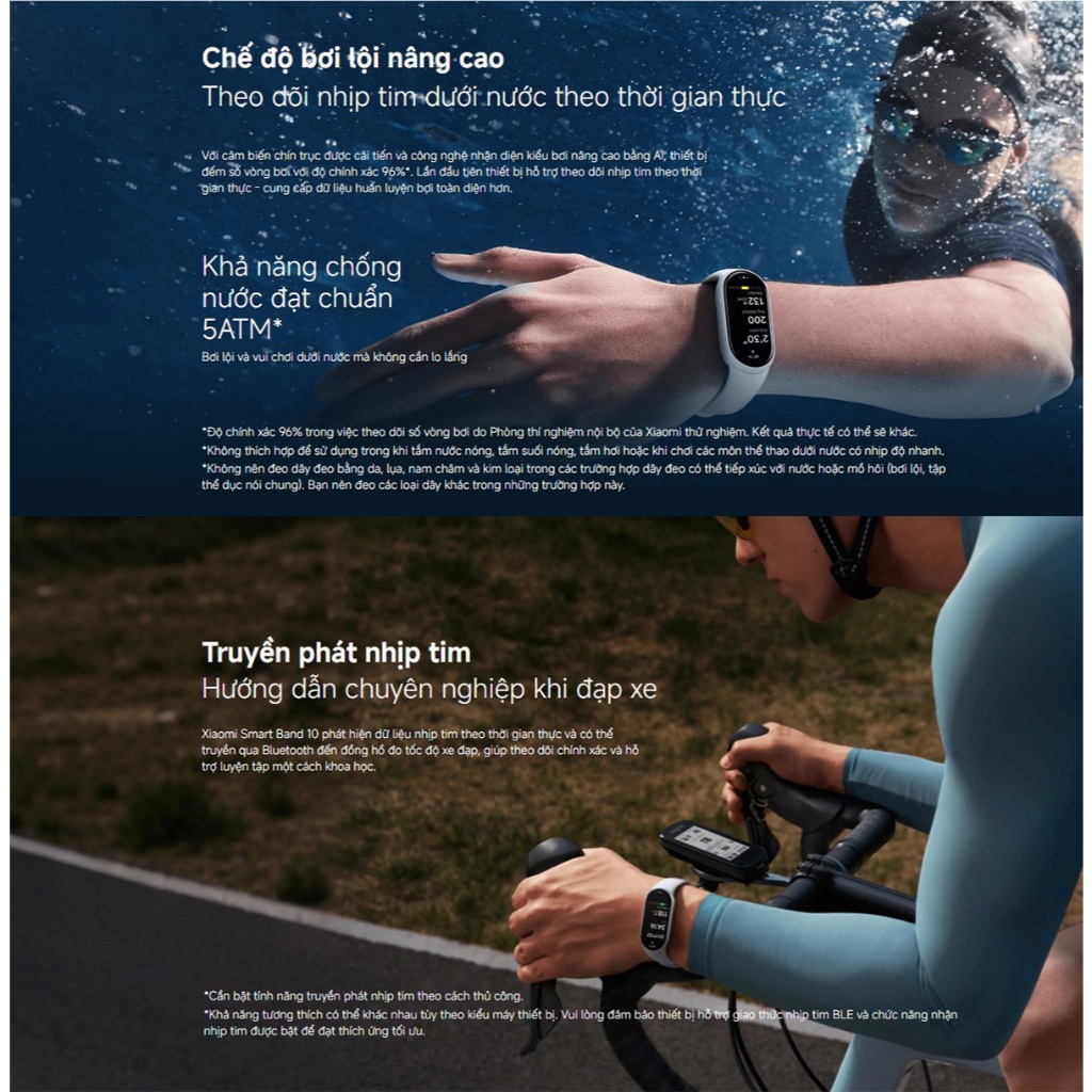 [ƯU ĐÃI MỞ BÁN] Đồng hồ thông minh Xiaomi Smart Band 10 - Màn hình Amoled 1.72" - Kháng nước 5ATM - Bảo hành 12 tháng | BigBuy360 - bigbuy360.vn