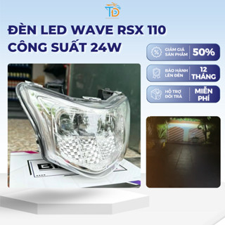  Đèn led wave rsx 110 từ 2014 đến 2024 công suất 24w Lắp đặt dễ dàng bảo hành 12 tháng Pha đèn 