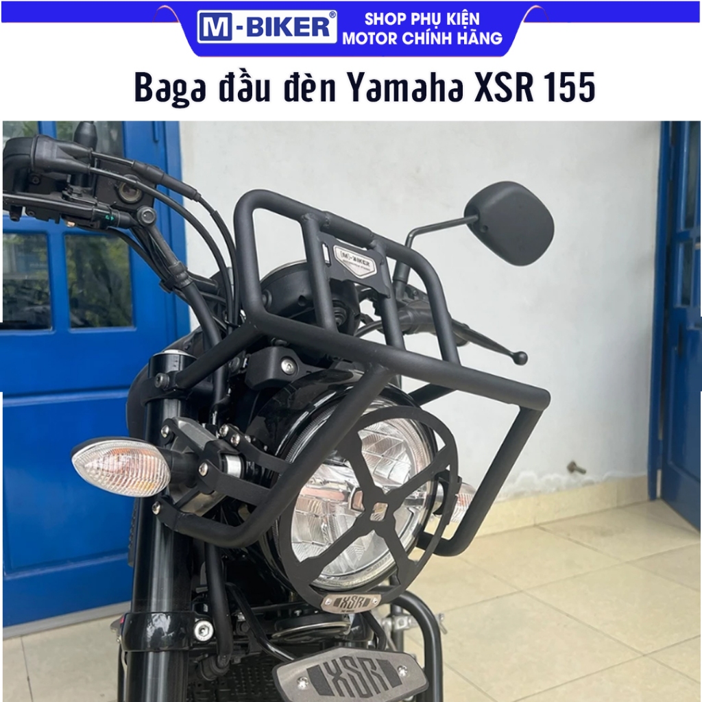 Baga Đầu Đèn Ống XSR155, Baga Ống Trước XSR155 MBiker, Baga Đầu Đèn XSR155 Gắn Chuẩn Zin