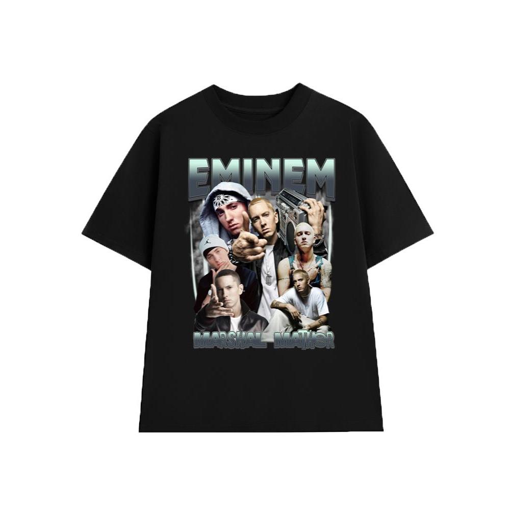 Áo Thun Eminem E001, Unisex Form Rộng Cotton Mềm