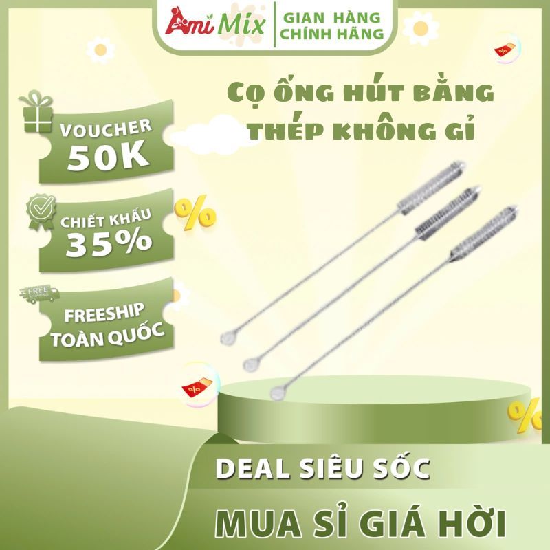 CỌ ỐNG HÚT THÉP KHÔNG GỈ – DỌN SẠCH TỪNG NGÓC NGÁCH | Cọ Jessup & Ống Hút Chất Lượng Cao