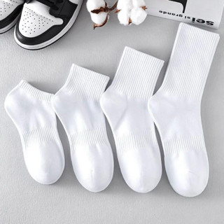 Tất vớ Trơn BASIC Trắng Đen Cổ Cao,Trung,Ngắn,Lười nam nữ cotton, thể thao,co dãn bốn chiều phong cách Hàn Quốc Unis