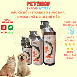 Dầu cá hồi Petcare bổ sung DHA, Omega 3 và 6 cho chó mèo mọi lứa tuổi