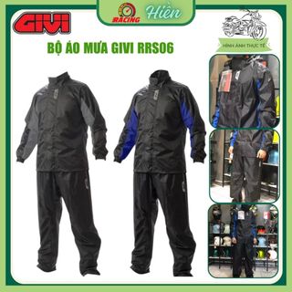 Áo mưa bộ givi rrs06 - bộ áo mưa givi rrs06 chính hãng cao cấp dày dặn chống thấm nước mưa tuyệt đối