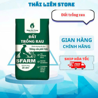 Bao 20dm3 ĐẤT TRỒNG RAU SFARM được phối trộn sẵn chuyên dùng cho rau ăn lá và rau ăn củ - quả