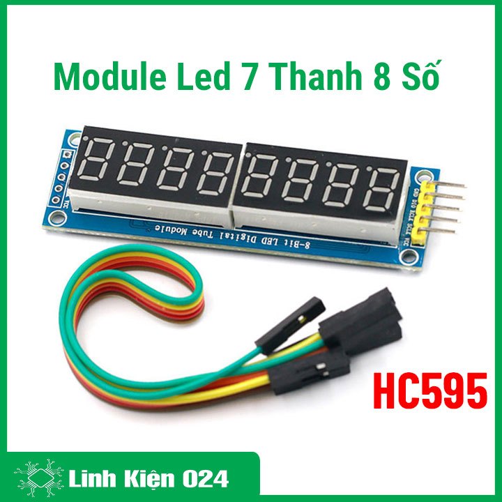 Module led 7 thanh 8 số HC595