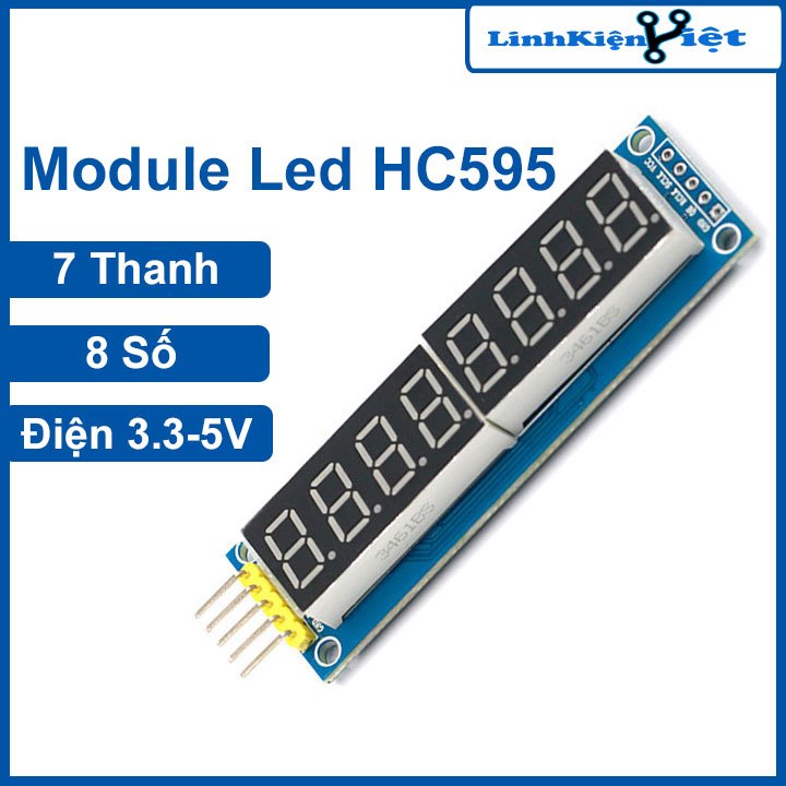 Module Led 7 Thanh 8 Số - HC595