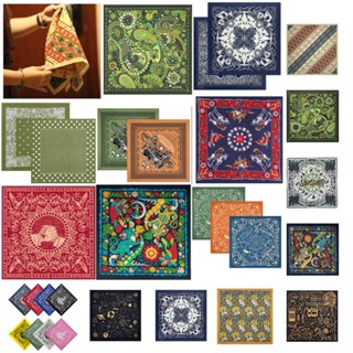 100 Mẫu Khăn bandana nam nữ màu vintage cổ điển- Khăn đội đầu cao cấp Song An Eco