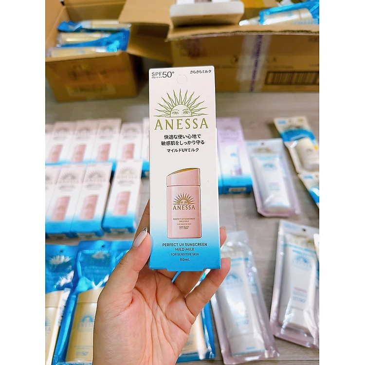 [CHÍNH HÃNG] Anessa Perfect UV Sunscreen Mild Milk 60ml - Sữa chống nắng Anessa cho da nhạy cảm